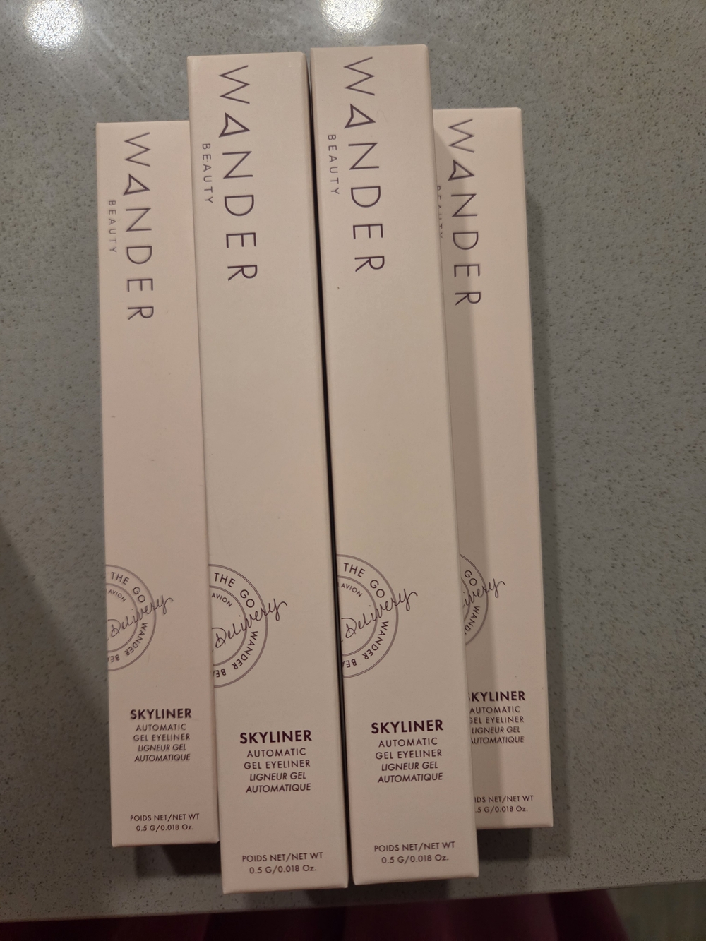 (6pieces) Tan Line Wander Beauty Skyliner Gel Eyeliner - Pale Pink Packaging